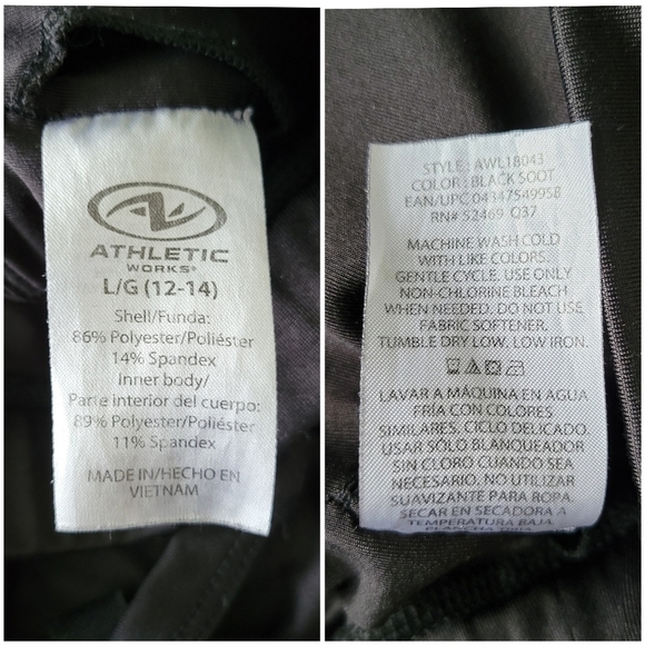 Athletic Works Women's Core Active Lattice-Back Cami Sports Bra Size L Black - Picture 7 of 9